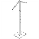 2-WAY RACK W/SLANT BLADE ARMS