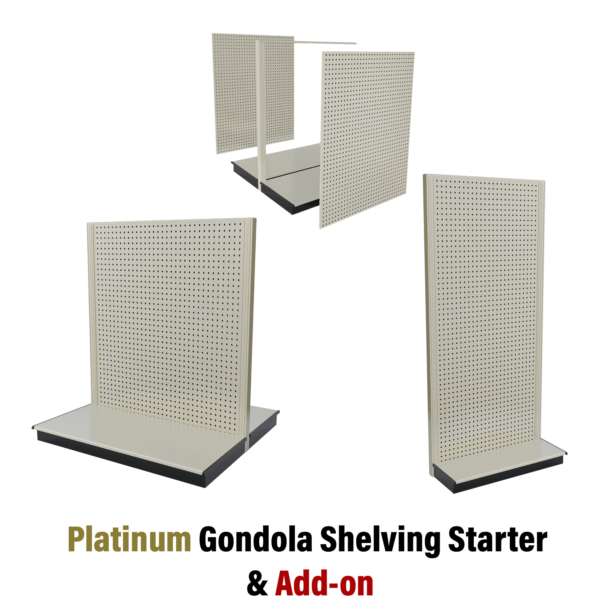 Platinum Gondola Shelving Starter And Add-on