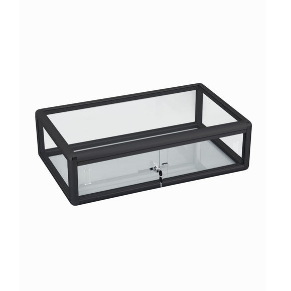 BLACK ALUMINUM SHOWCASE