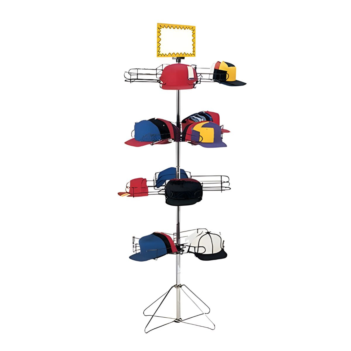Cap Display Design Studio 4-Tier Cap Display – Wholesale Store Fixture & Fine Carpentry