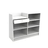 CASH WRAY REGISTER COUNTER WHITE 48"L x 18"W x 38"H