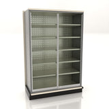 Lozier Gondola Security Case with Shelving – 48"W x 84"H x 19"D, Platinum
