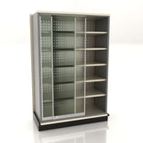Lozier Gondola Security Case with Locking Glass Doors 48W x 84H x 16D