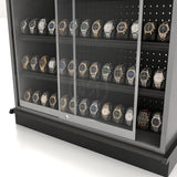 Lozier Gondola Security Case with Black Shelving – 48"W x 84"H x 19"D