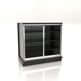 Lozier Gondola Security Case with Black Shelving – 48W x 54H x 16D