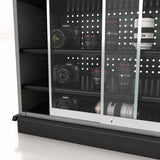 Lozier Gondola Security Case with Black Shelving – 48W x 54H x 16D