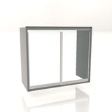 Lozier Gondola Security Case with Locking Glass Doors 48W x 54H x 16D