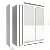 Lozier Gondola Security Case with Locking Glass Doors 48W x 84H x 16D