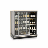 Lozier Gondola Security Case with Shelving – 48"W x 54"H x 22"D, Platinum