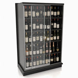 Lozier Gondola Security Case with Black Shelving – 48"W x 84"H x 19"D