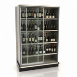 Lozier Gondola Security Case with Shelving – 48"W x 84"H x 19"D, Platinum