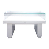 WHITE JEWELRY SIT DOWN 58"L x 23"D x 37"H
