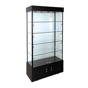 RECTANGULAR LIGHTED TOWER SHOWCASE 40"(L) x 18"(W) x 73"(H)