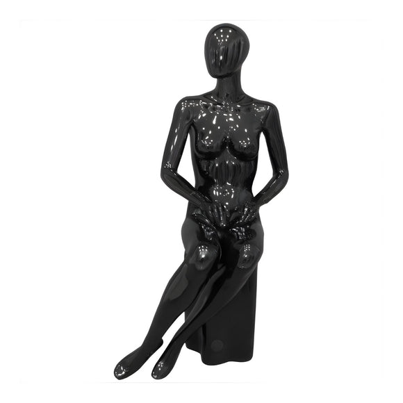 SITTING DOWN B/W MANNEQUIN