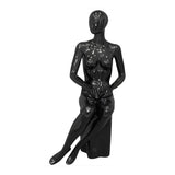 SITTING DOWN B/W MANNEQUIN