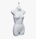 Female Round Plastic 3/4 Body Form