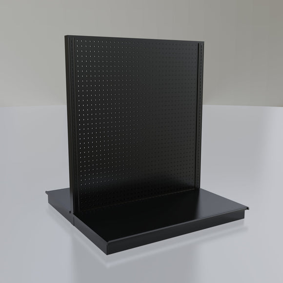 Lozier Gondola Island Display Starter, Black 48W 54H 25D