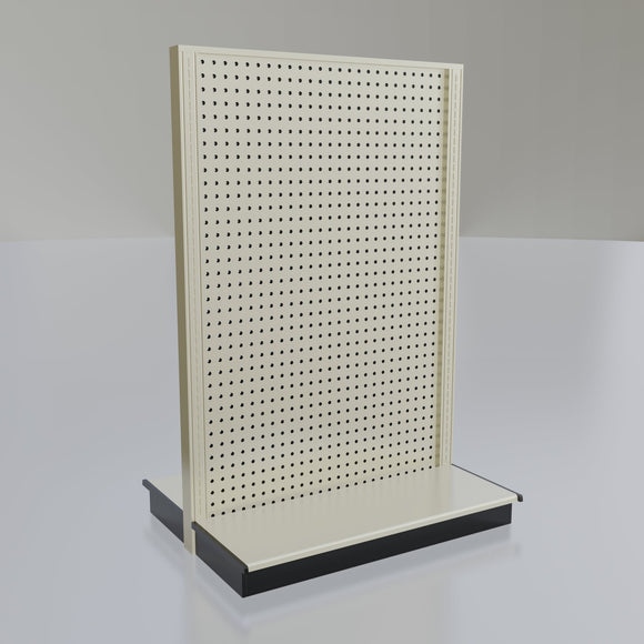 Lozier Gondola Island Display Starter, platinum 36W 54H 13D