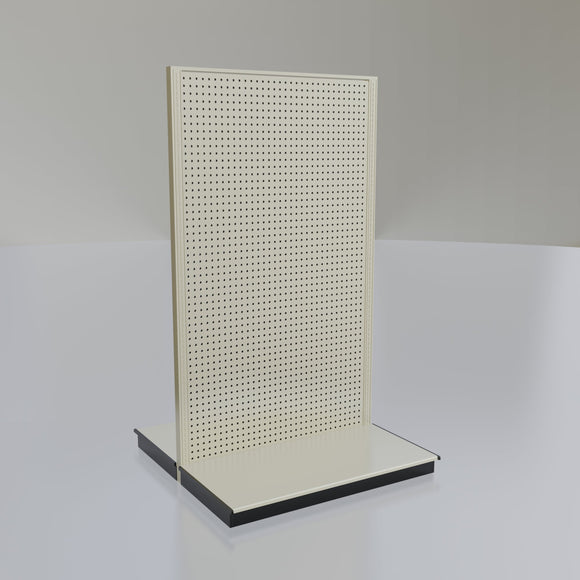 Lozier Gondola Island Display Starter, platinum 48W 84H 25D