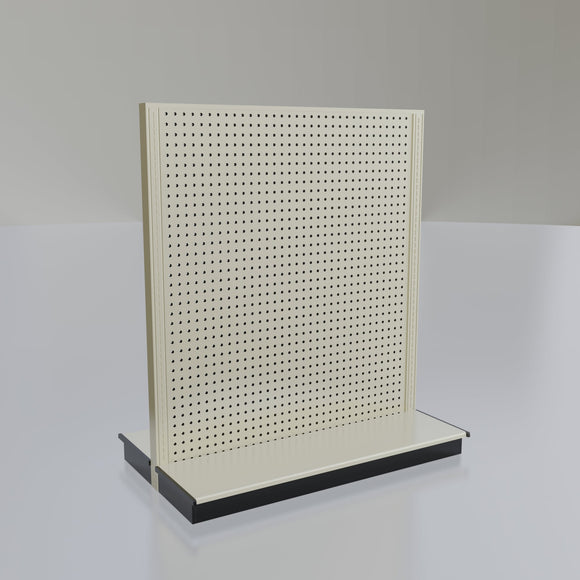 Lozier Gondola Island Display Starter, platinum 48W 54H 13D