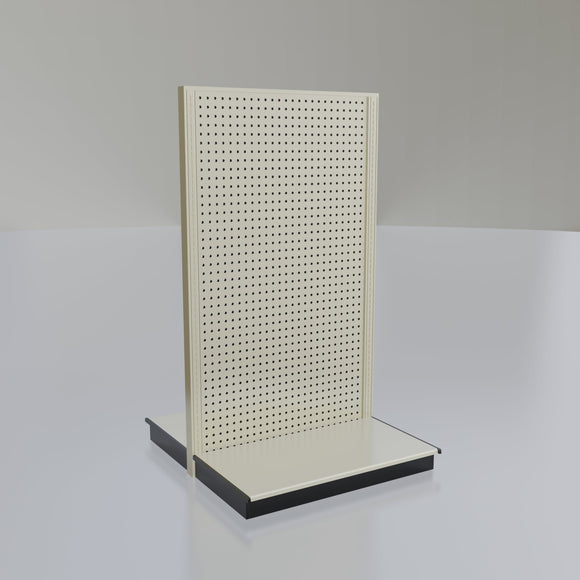 Lozier Gondola Island Display Starter, platinum 36W 60H 22D