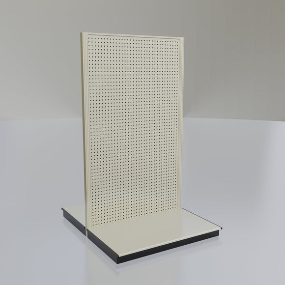 Lozier Shelving Double-Sided Starter Unit, platinum 48W 84H 35D