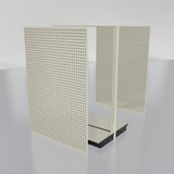 Lozier Gondola Island Display Starter, platinum 48W 60H 16D