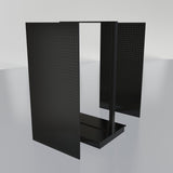 Lozier Gondola Island Display Starter, Black 36W 60H 13D