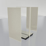 Lozier Gondola Island Display Starter, platinum 36W 60H 16D