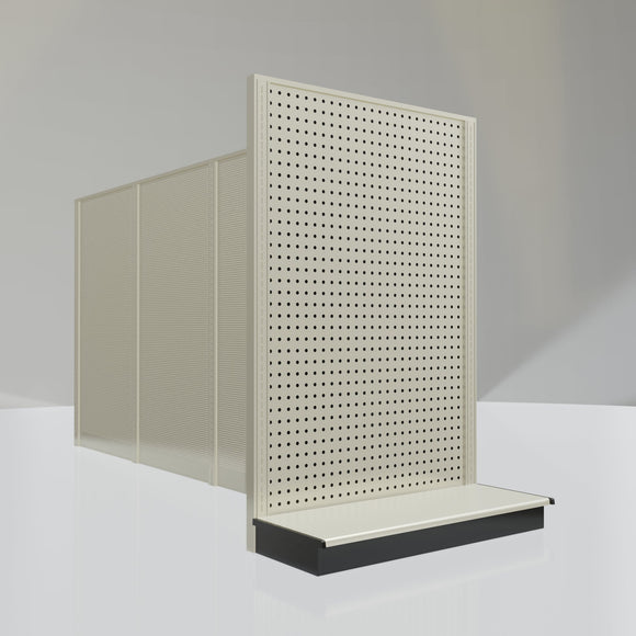 Lozier Gondola Shelving End Cap platinum 36W 54H 13D