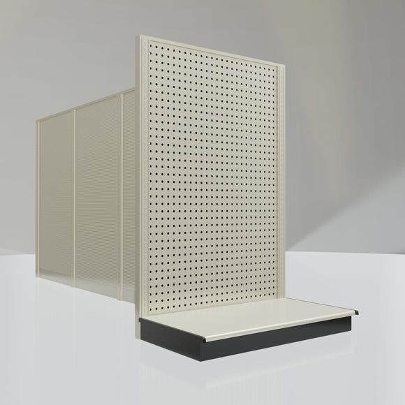 Lozier Shelving End Cap Unit, Platinum 36W 54H 22D