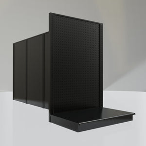 Lozier Gondola Shelving End Cap Black 36W 54H 25D