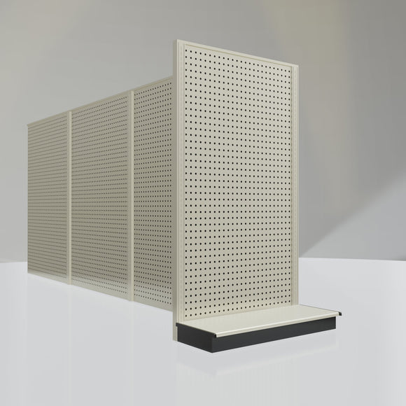 Lozier Gondola Shelving End Cap platinum 36W 60H 13D