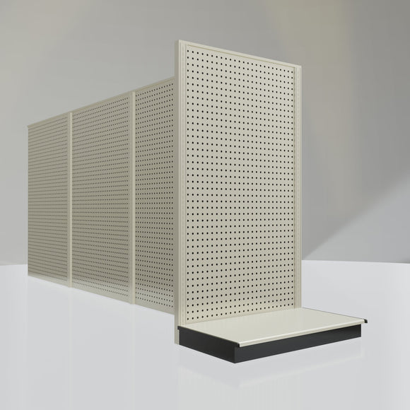 Lozier Gondola Shelving End Cap platinum 36W 60H 22D