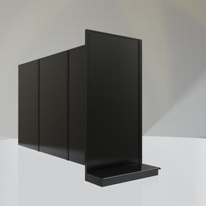 Lozier Gondola Shelving End Cap Black 36W 72H 13D