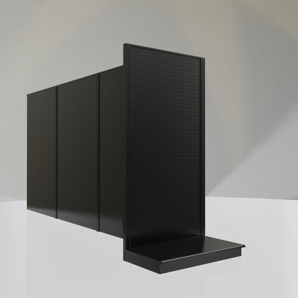 Lozier Shelving End Cap Unit, Black 36W 72H 22D