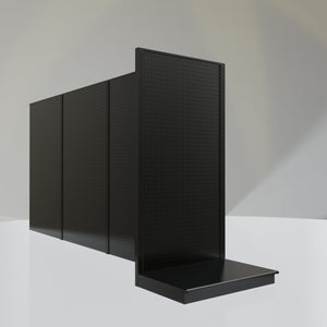 Lozier Gondola Shelving End Cap Black 36W 72H 25D