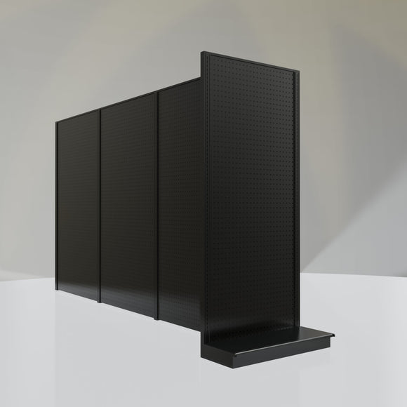 Lozier Gondola Shelving End Cap Black 36W 84H 13D