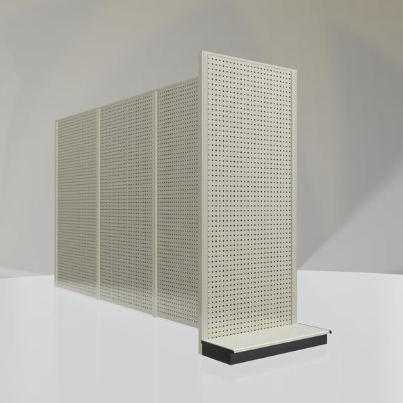 Lozier Gondola Shelving End Cap platinum 36W 84H 13D