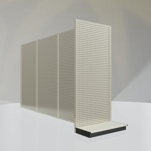 Lozier Shelving End Cap Unit, platinum 36W 84H 19D