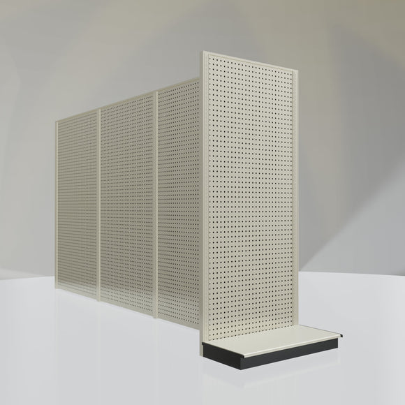 Lozier Shelving End Cap Unit, platinum 36W 84H 19D