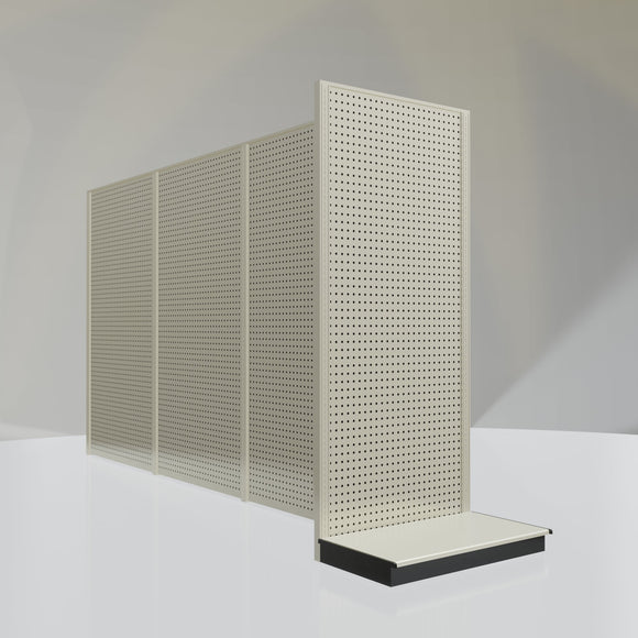 Lozier Shelving End Cap Unit, platinum 36W 84H 22D
