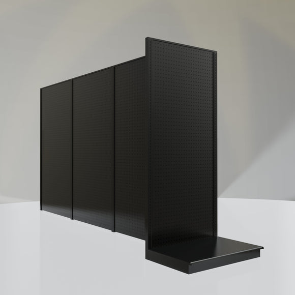 Lozier Gondola Shelving End Cap Black 36W 84H 25D