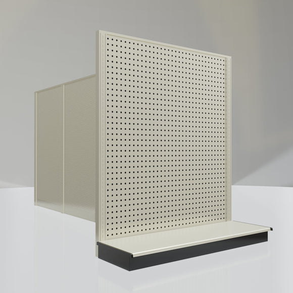 Lozier Gondola Shelving End Cap platinum 48W 54H 16D