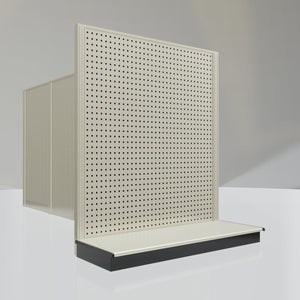 Lozier Gondola Shelving End Cap platinum 48W 54H 19D