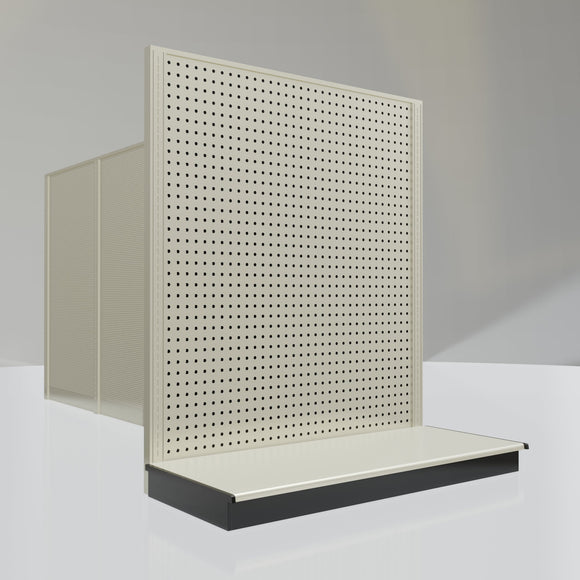 Lozier Gondola Shelving End Cap platinum 48W 54H 22D