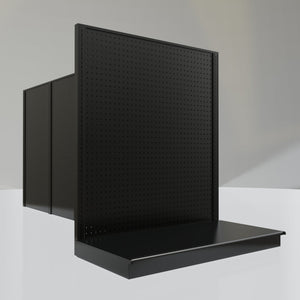 Lozier Gondola Shelving End Cap Black 48W 54H 25D