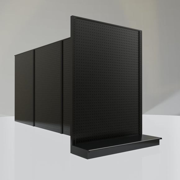 Lozier Gondola Shelving End Cap Black 48W 60H 13D