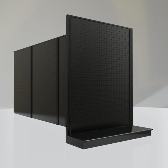 Lozier Gondola Shelving End Cap Black 48W 60H 16D