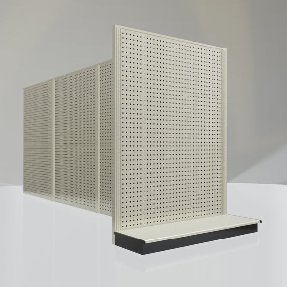 Lozier Gondola Shelving End Cap platinum 48W 60H 16D
